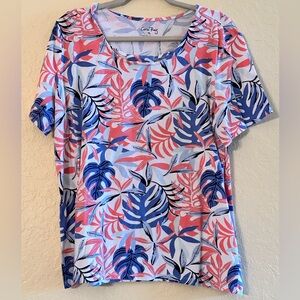 Coral Bay Woman’s Top - Size XL - Worn 1 Time - Poly/Spandex Blend